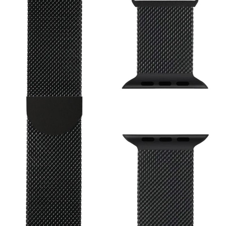 Milanese Apple Watch Band – SteelFlex-38mm | 40mm | 41mm | 42mm-Black-State of Style