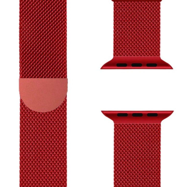 Milanese Apple Watch Band – SteelFlex-38mm | 40mm | 41mm | 42mm-Red-State of Style