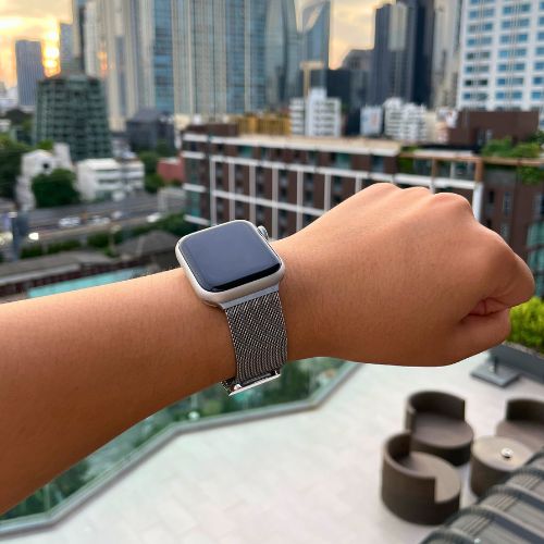 Milanese Apple Watch Band – SteelFlex-38mm | 40mm | 41mm | 42mm-Silver-State of Style