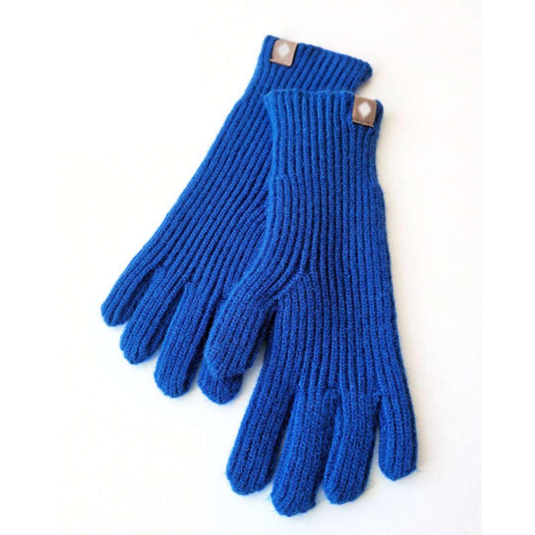 Miles Knitted Gloves | Casual & Stylish-Blue-State of Style
