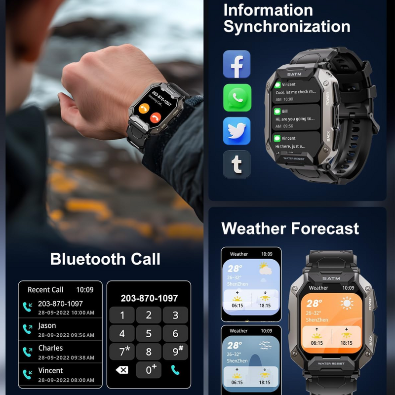 Military Tactical Smartwatch - Steven-State of Style