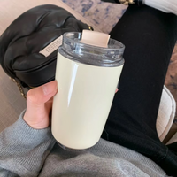 Milk White Insulating Travel Mug – Stainless Steel Thermos Flask-State of Style