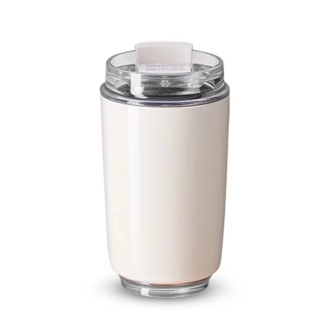 Milk White Insulating Travel Mug – Stainless Steel Thermos Flask-State of Style
