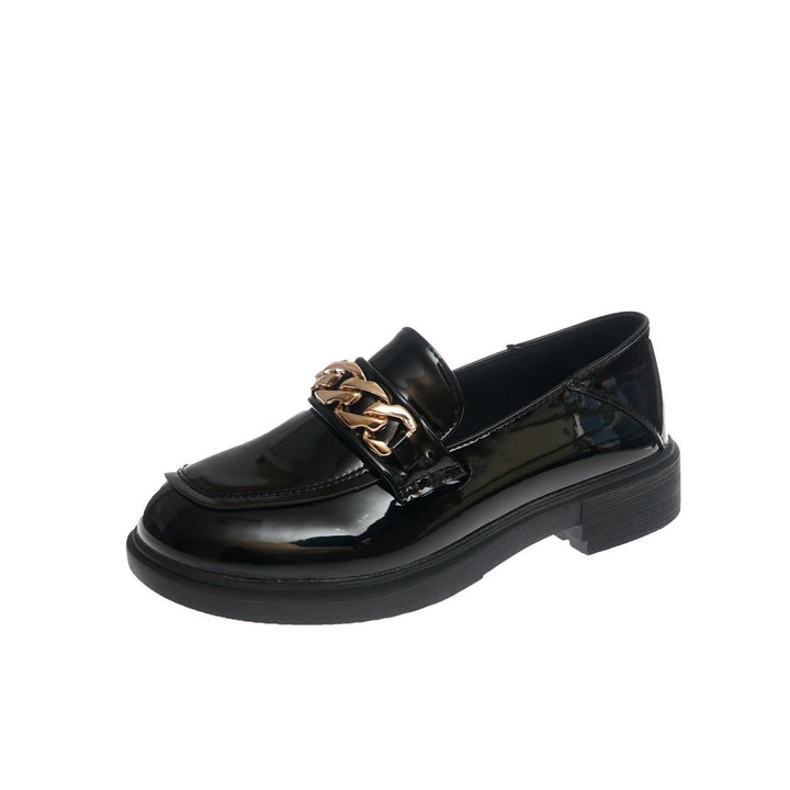 MillieLoafers | Women's Patent Leather Loafers-Glossy Black-4.5-State of Style