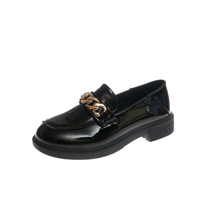 MillieLoafers | Women's Patent Leather Loafers-Glossy Black-4.5-State of Style