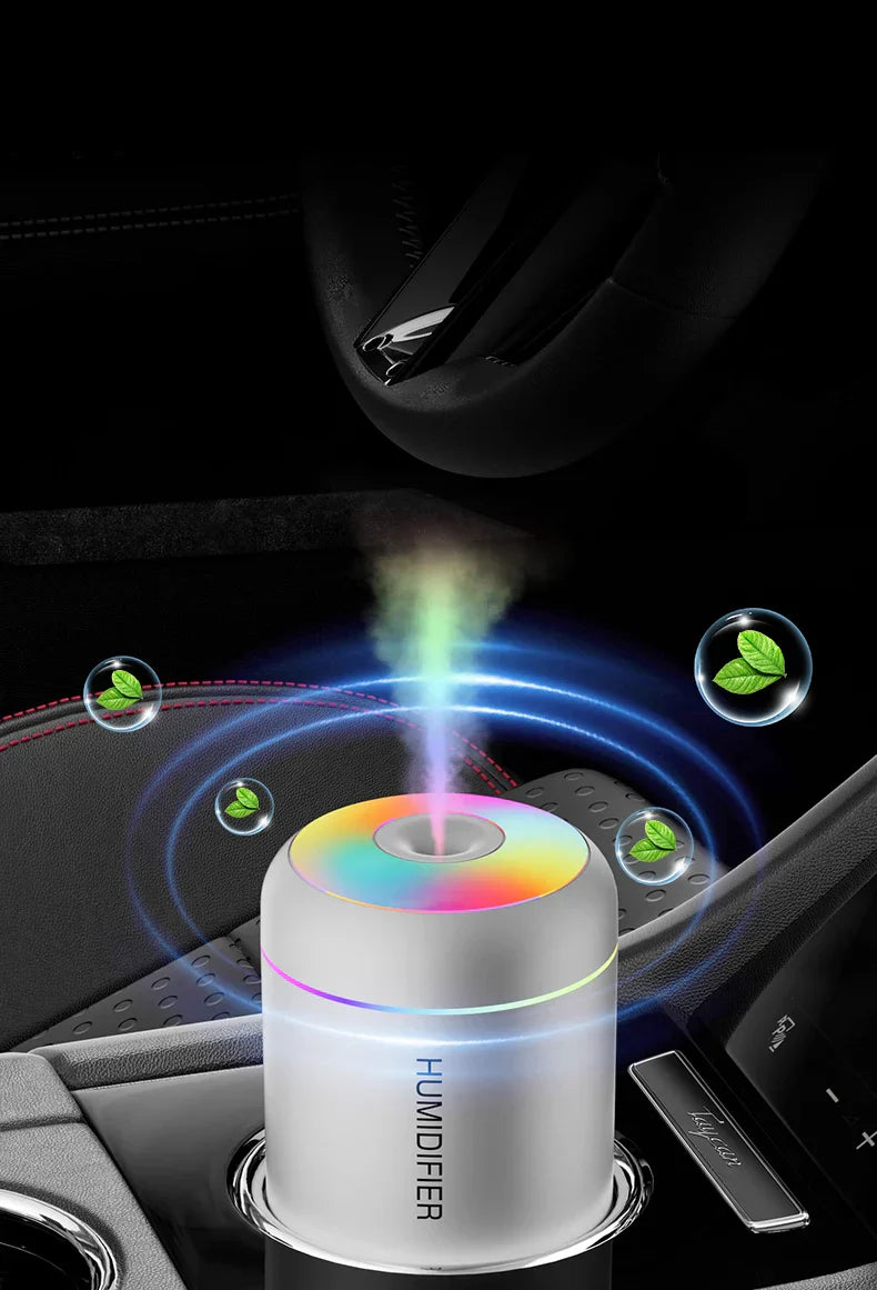 MINI AIR HUMIDIFIER WITH AROMATHERAPY - USB POWERED - PERFECT FOR CAR AND BEDROOM-White-State of Style