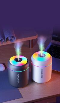 MINI AIR HUMIDIFIER WITH AROMATHERAPY - USB POWERED - PERFECT FOR CAR AND BEDROOM-White-State of Style