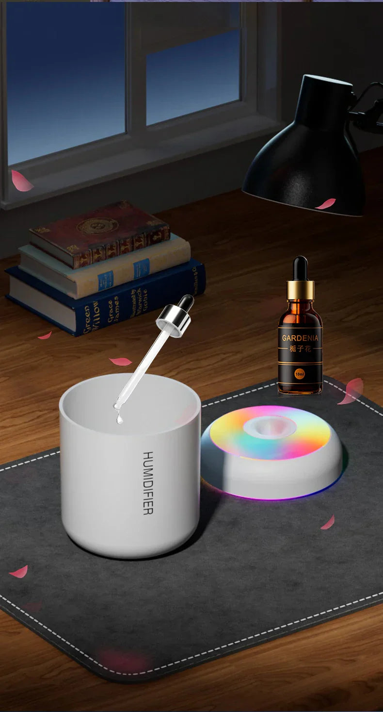 MINI AIR HUMIDIFIER WITH AROMATHERAPY - USB POWERED - PERFECT FOR CAR AND BEDROOM-White-State of Style