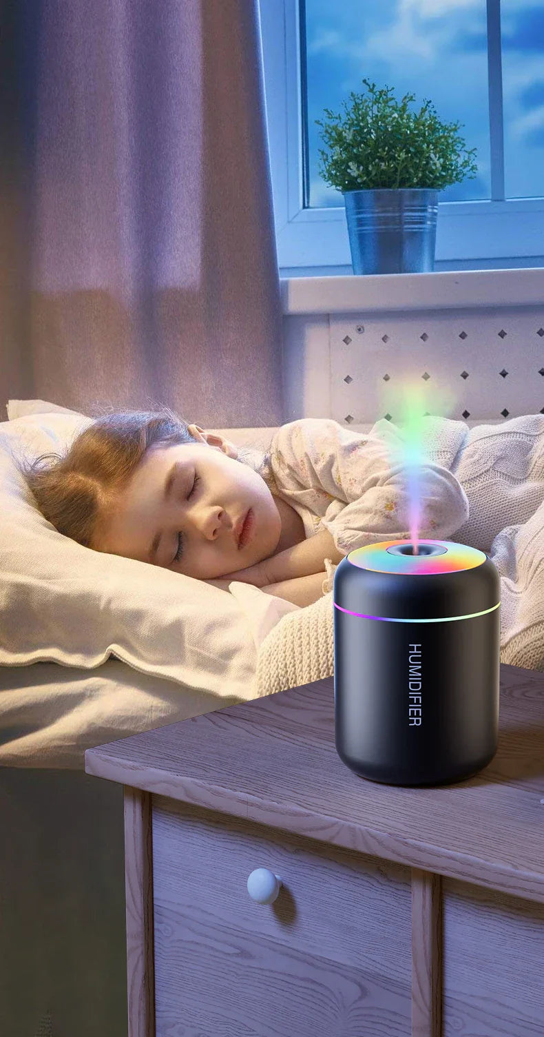 MINI AIR HUMIDIFIER WITH AROMATHERAPY - USB POWERED - PERFECT FOR CAR AND BEDROOM-White-State of Style