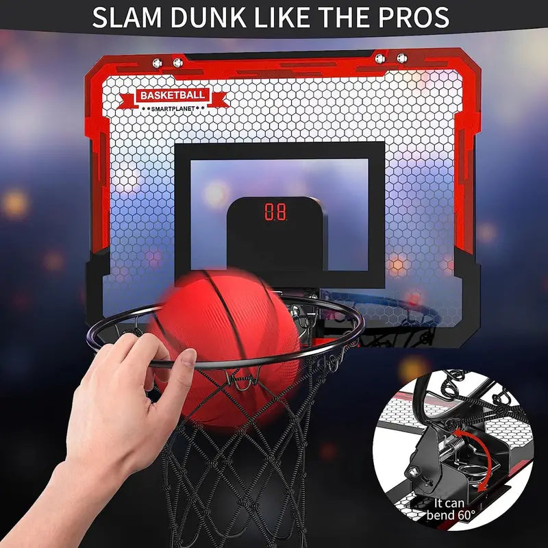 Mini Basketball Hoop with Electronic Scoreboard - BouncePro-State of Style