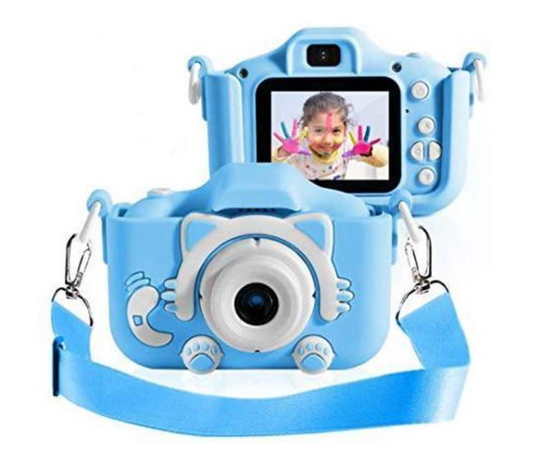 Mini children's camera with protective cover Klikkie | Playfully Memories-Blue-State of Style