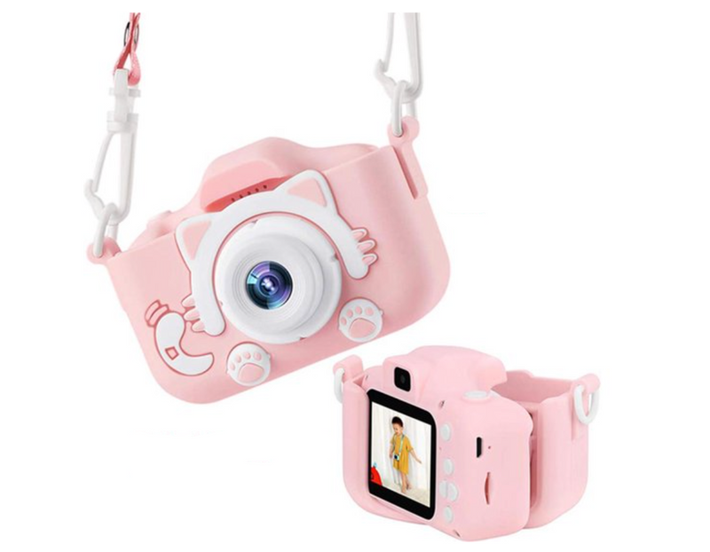 Mini children's camera with protective cover Klikkie | Playfully Memories-Pink-State of Style