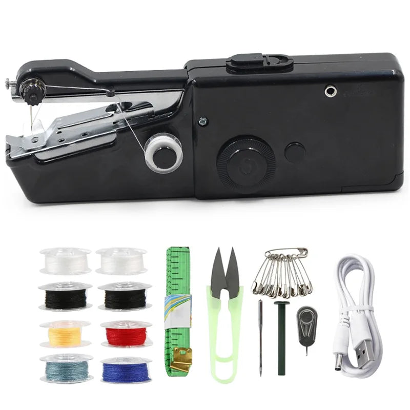 Mini Electric Sewing Machine - StitchMatic-Black set-State of Style