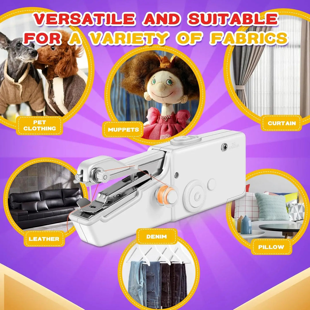 Mini Electric Sewing Machine - StitchMatic-Pink set-State of Style