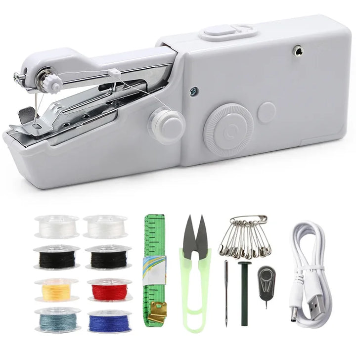 Mini Electric Sewing Machine - StitchMatic-White set-State of Style