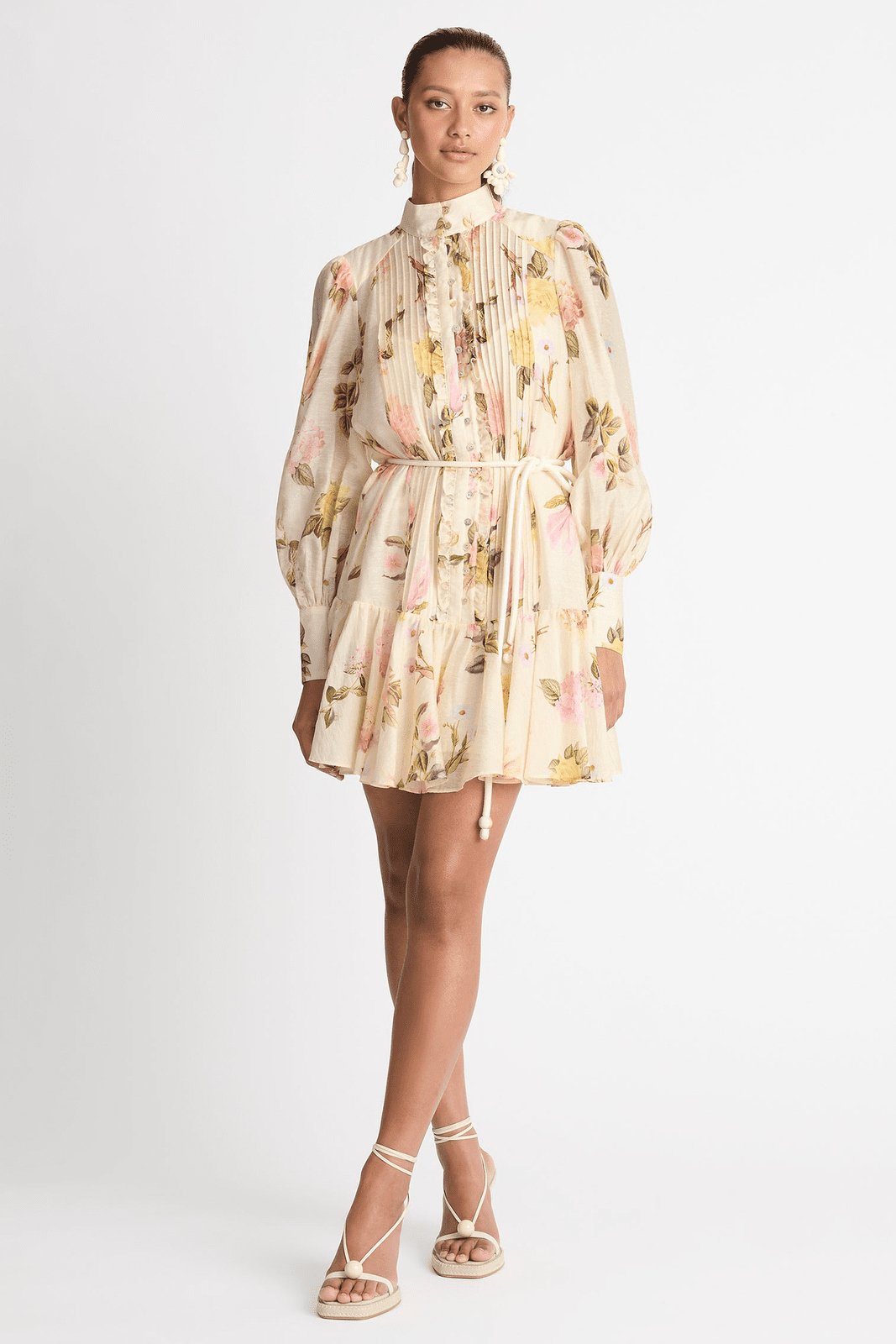 Mini Hemd Dress with Lace Edge – Sylvie-S-State of Style