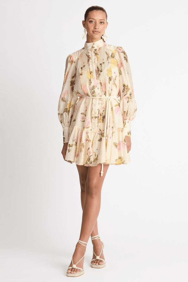 Mini Hemd Dress with Lace Edge – Sylvie-S-State of Style