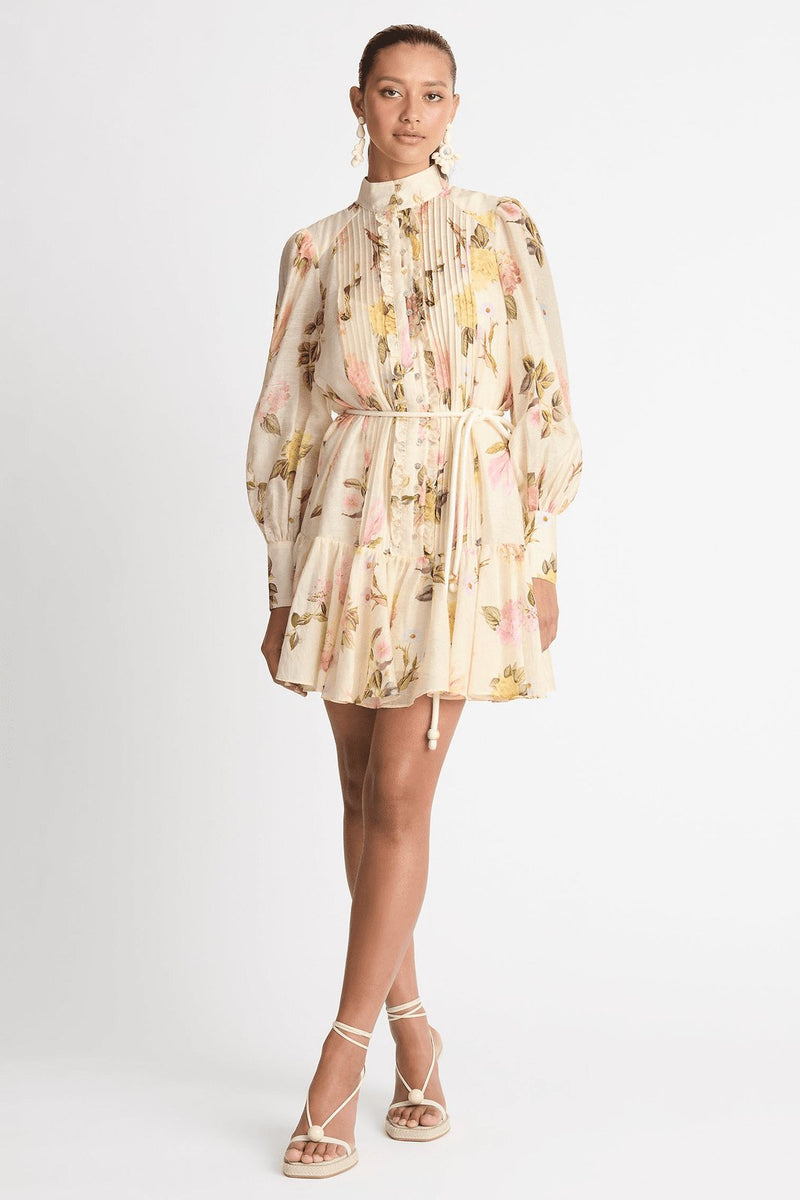 Mini Hemd Dress with Lace Edge – Sylvie-S-State of Style