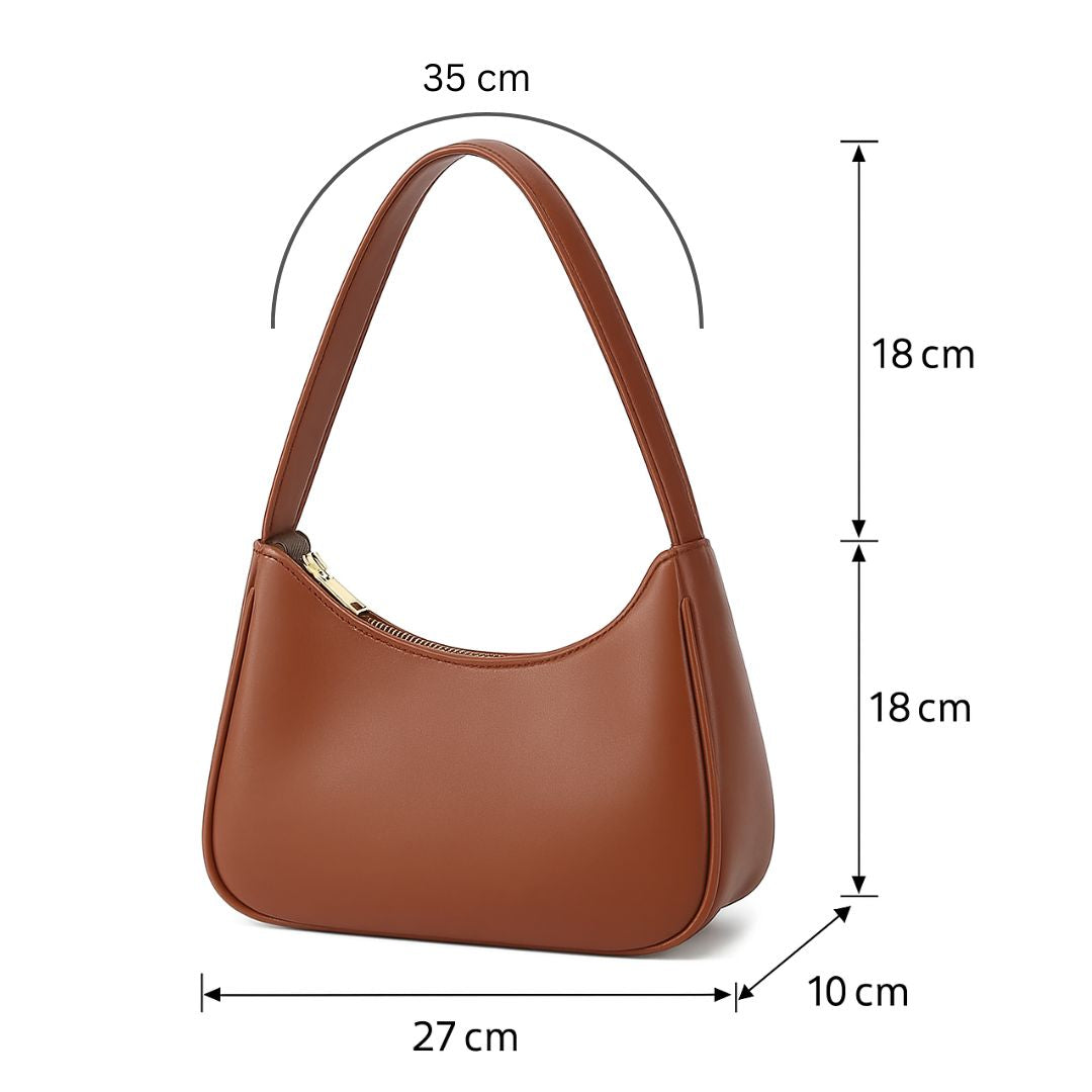 Mini Hobo Bag with Zipper - Sabrina-Black-State of Style