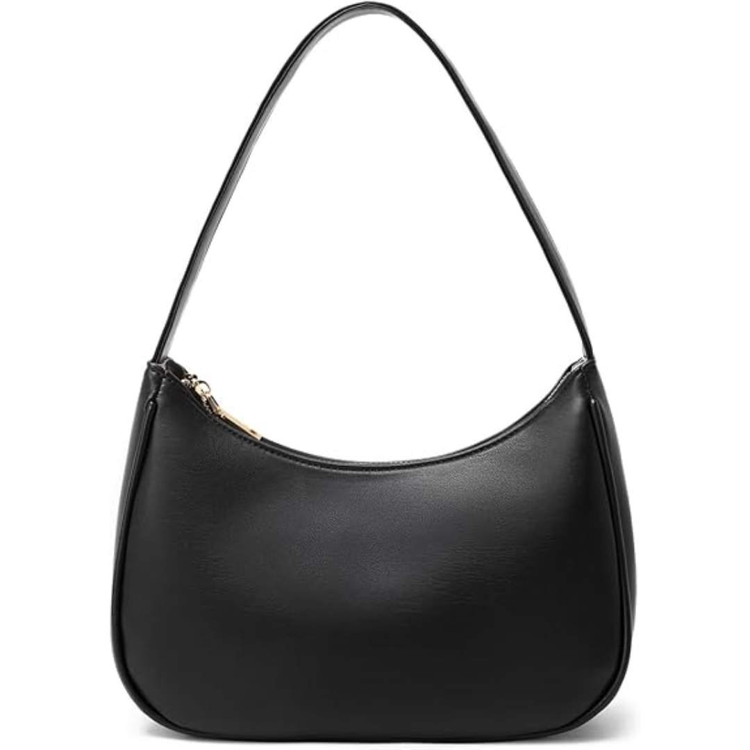 Mini Hobo Bag with Zipper - Sabrina-Black-State of Style