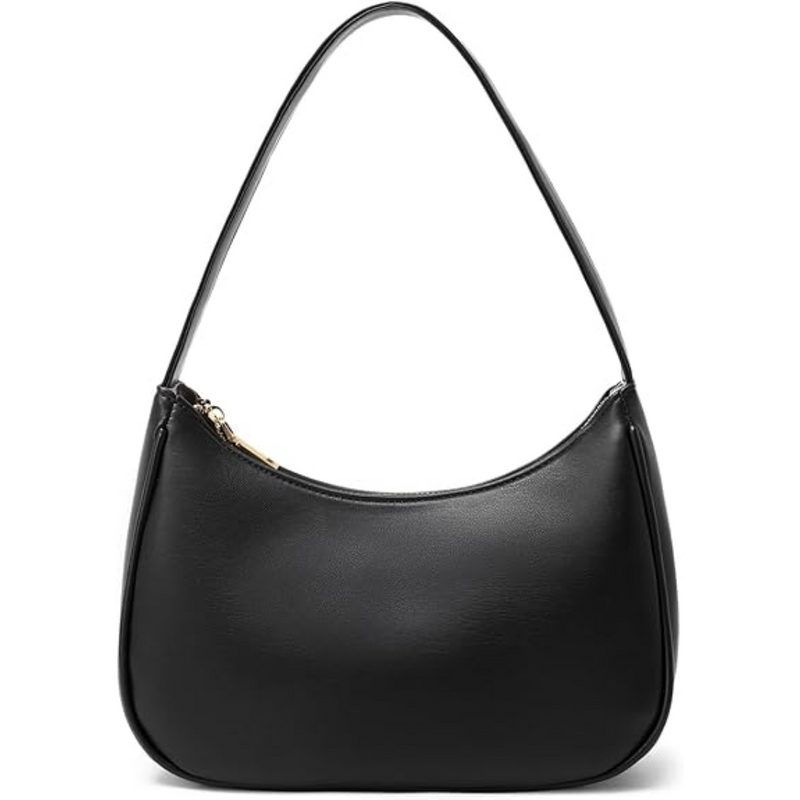 Mini Hobo Bag with Zipper - Sabrina-Black-State of Style