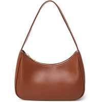 Mini Hobo Bag with Zipper - Sabrina-Brown-State of Style