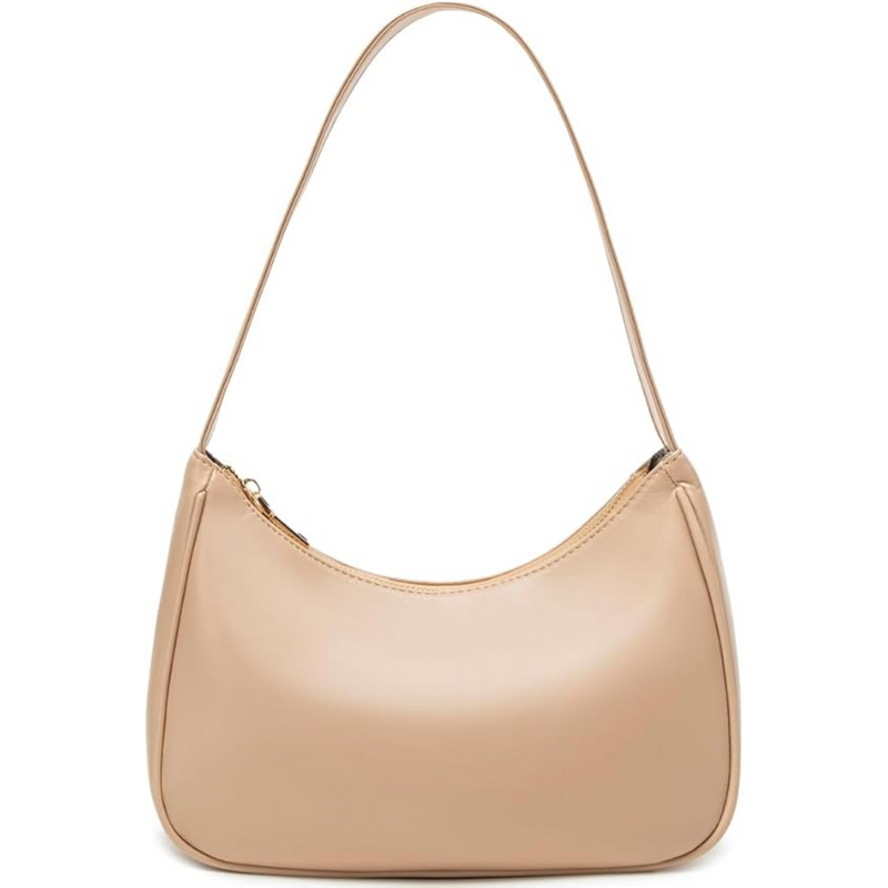 Mini Hobo Bag with Zipper - Sabrina-Khaki-State of Style