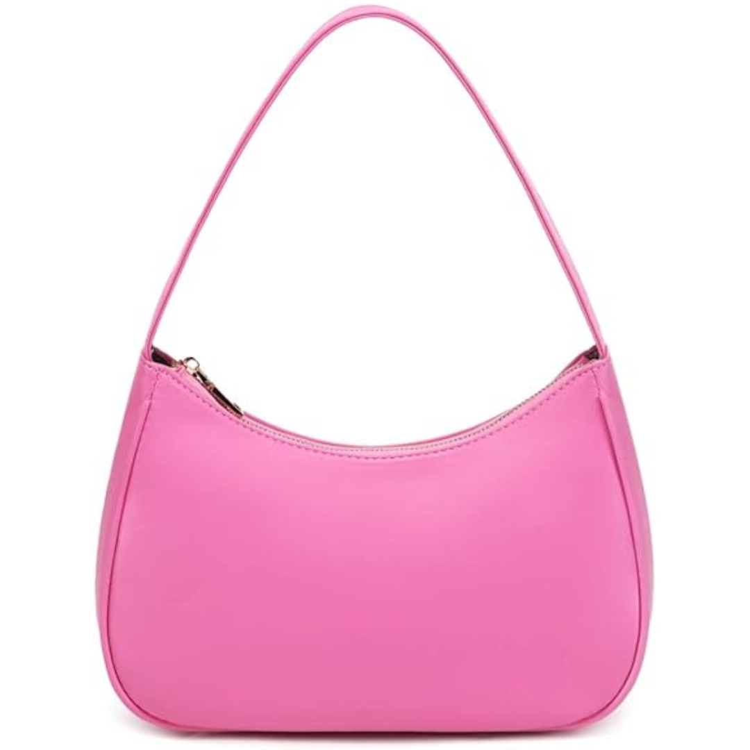 Mini Hobo Bag with Zipper - Sabrina-Pink-State of Style