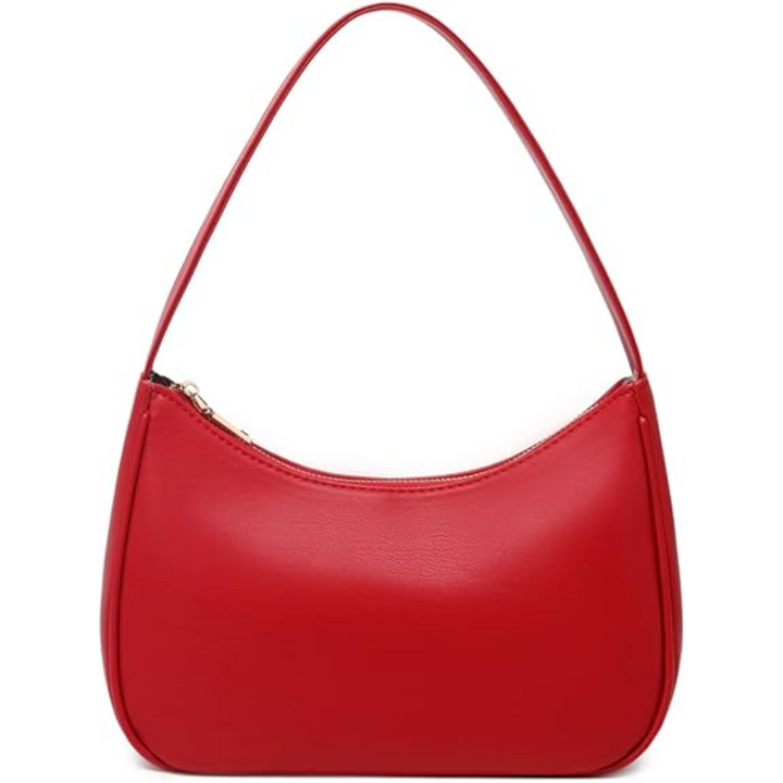 Mini Hobo Bag with Zipper - Sabrina-Red-State of Style