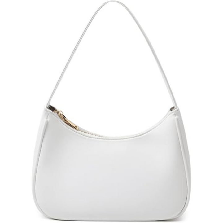 Mini Hobo Bag with Zipper - Sabrina-White-State of Style