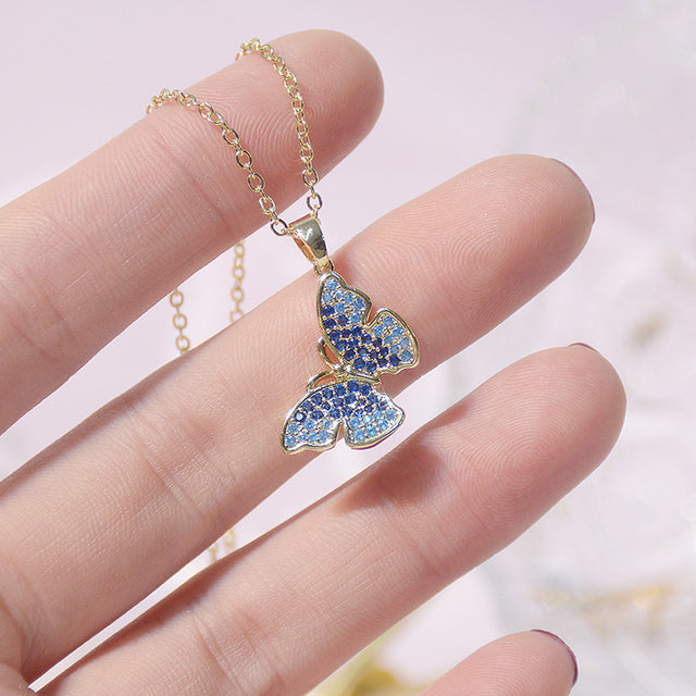 Mini Pearl Charm Necklace | Short Pearl Necklace-Butterfly Necklace-State of Style