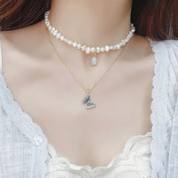 Mini Pearl Charm Necklace | Short Pearl Necklace-Pearl Neckalace-State of Style