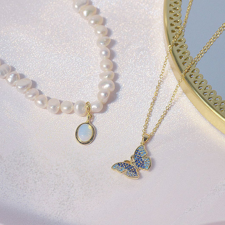 Mini Pearl Charm Necklace | Short Pearl Necklace-Pearl Neckalace-State of Style