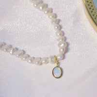 Mini Pearl Charm Necklace | Short Pearl Necklace-Pearl Neckalace-State of Style