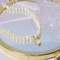 Mini Pearl Charm Necklace | Short Pearl Necklace-Pearl Neckalace-State of Style