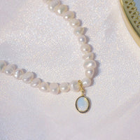 Mini Pearl Charm Necklace | Short Pearl Necklace-Pearl Neckalace-State of Style