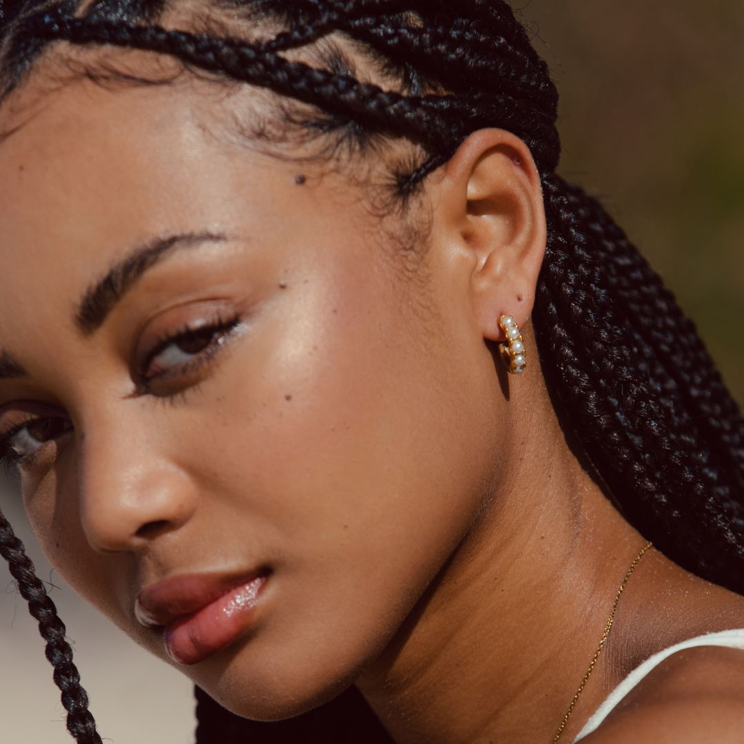 Mini Pearl Earrings - Liora-State of Style