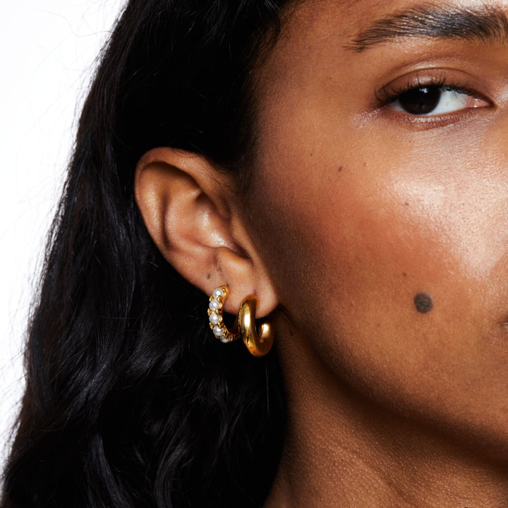 Mini Pearl Earrings - Liora-State of Style