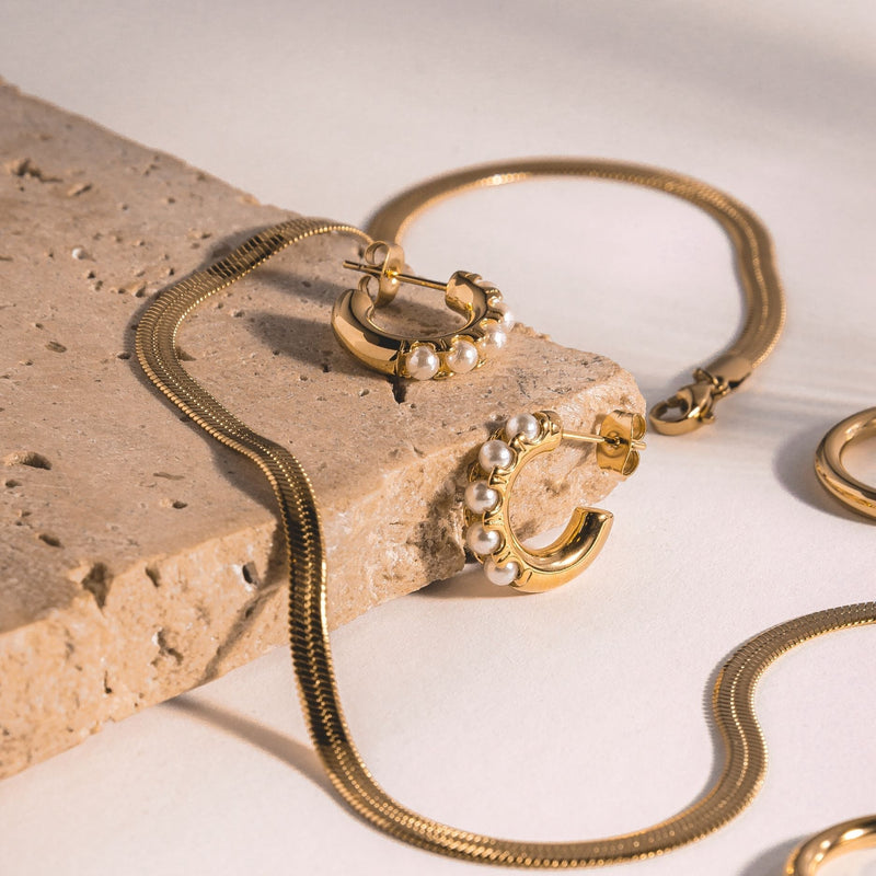 Mini Pearl Earrings - Liora-State of Style