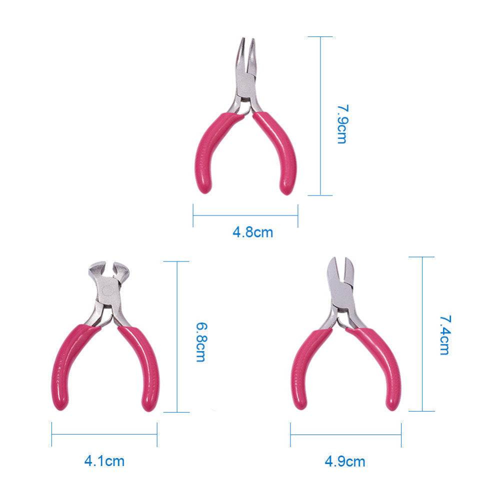 Mini Pink Pliers Tool Set | Versatile Crafting Essentials-State of Style