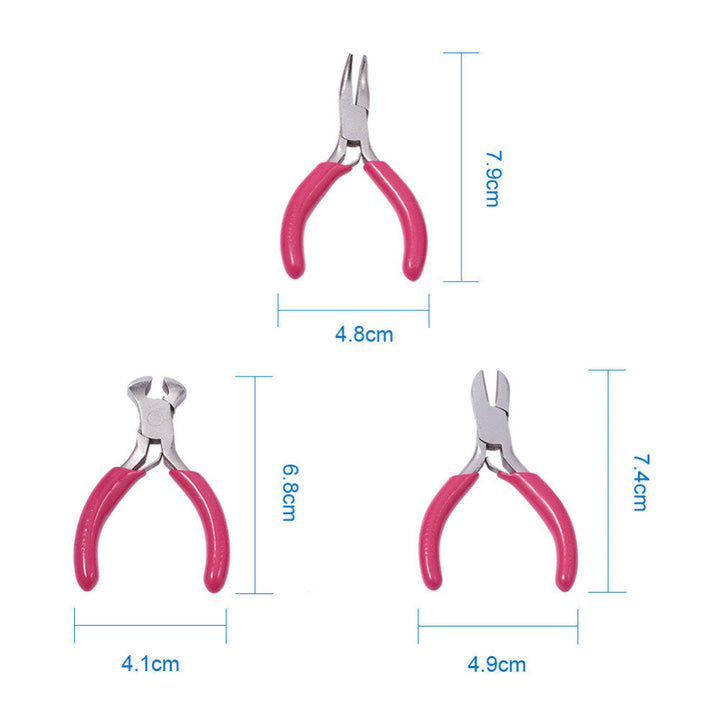 Mini Pink Pliers Tool Set | Versatile Crafting Essentials-State of Style