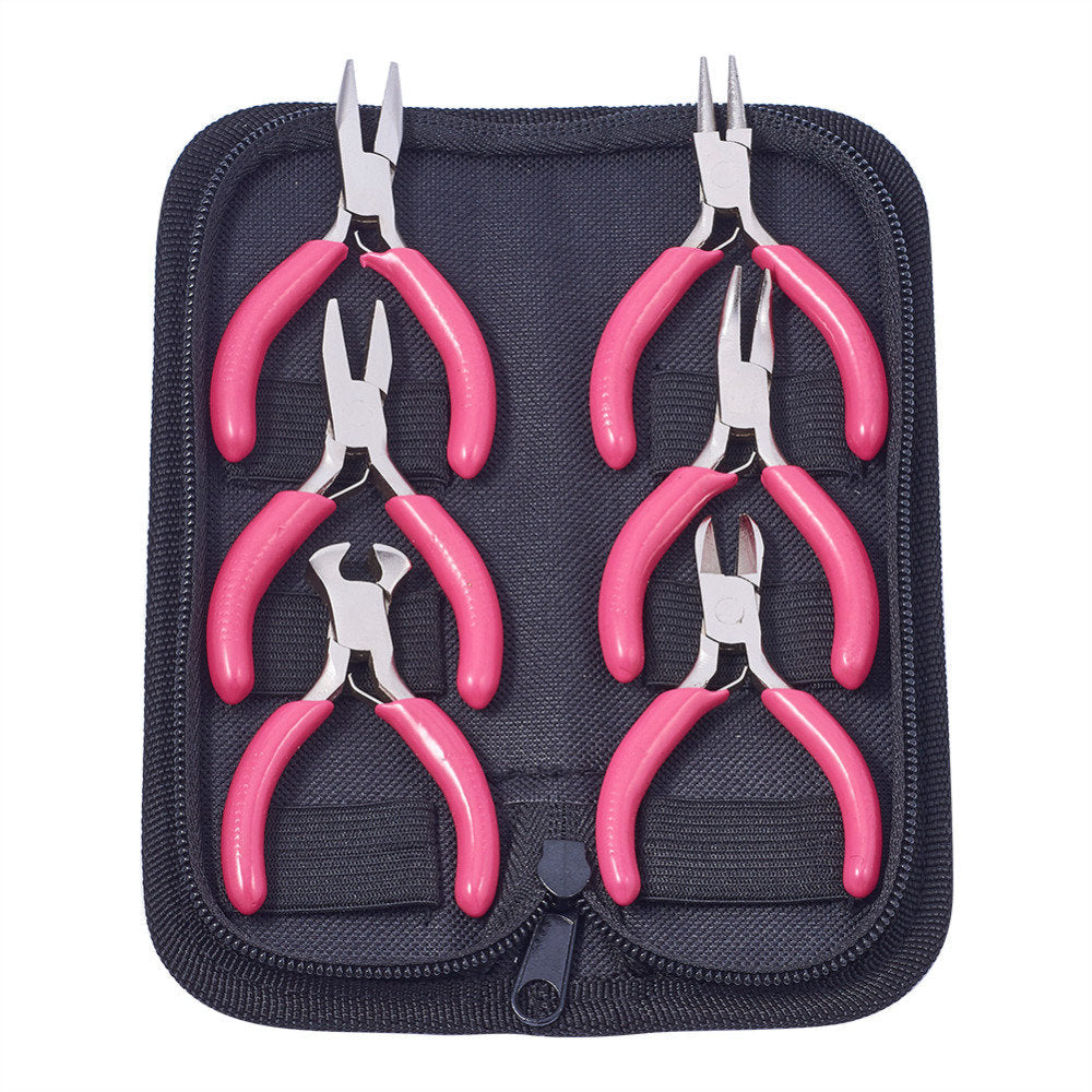 Mini Pink Pliers Tool Set | Versatile Crafting Essentials-State of Style