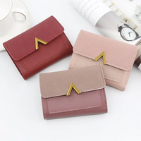 Mini Velvet Leather Wallet-Black-1-State of Style