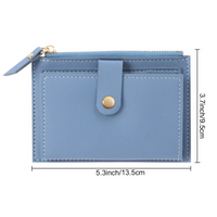 Mini Velvet Leather Wallet-Black-1-State of Style