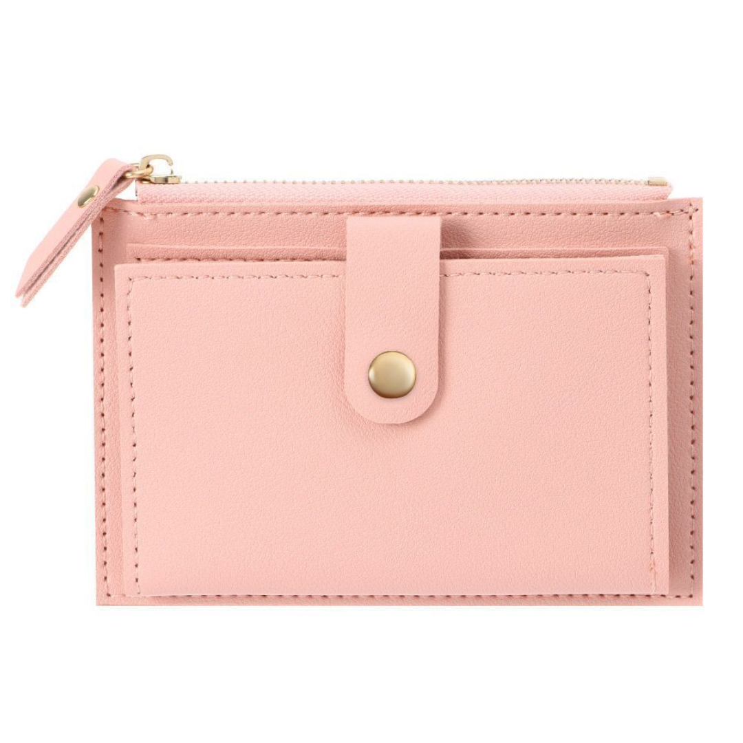Mini Velvet Leather Wallet-Pink-2-State of Style