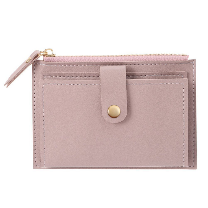 Mini Velvet Leather Wallet-Purple-2-State of Style
