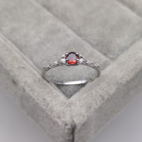 Minimalist Amethyst & Zirconia Ring - Nova-Ruby Quartz-51mm-State of Style