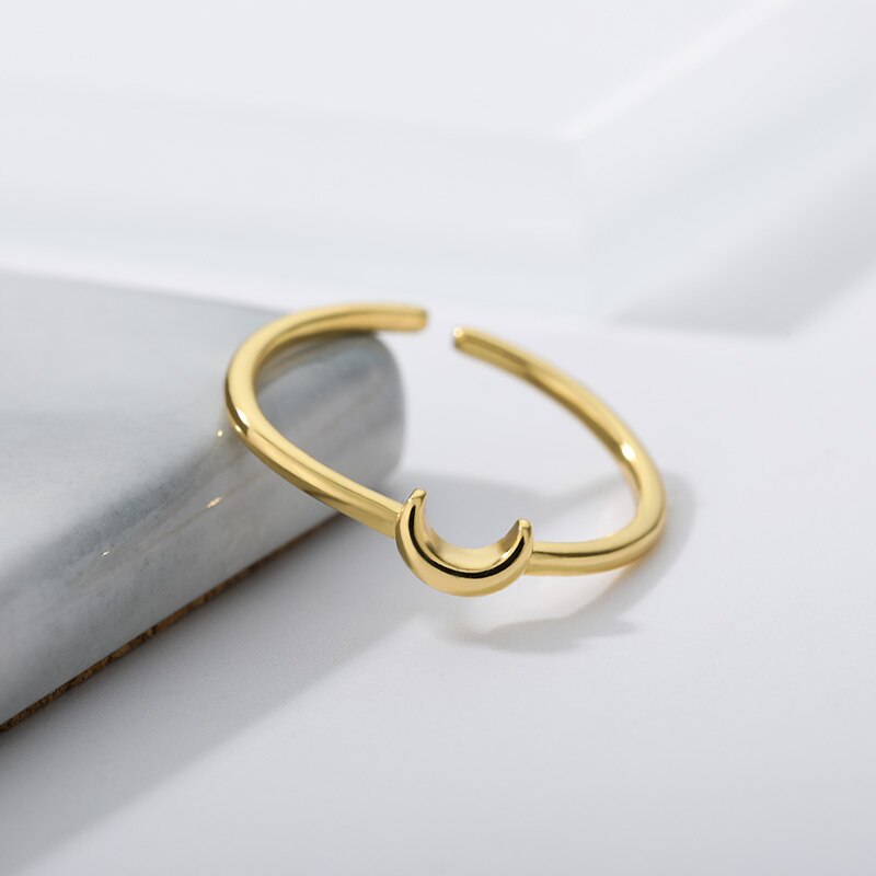 Minimalist Crescent Ring - Nova-Gold-State of Style