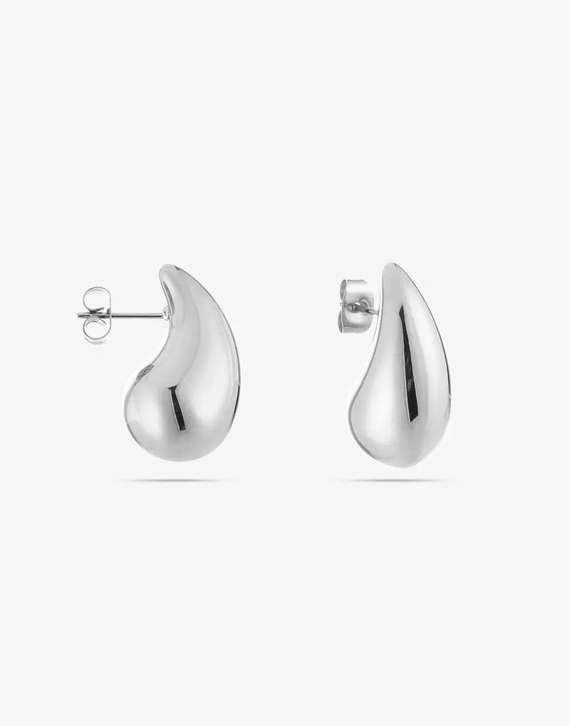 Minimalist Droplet Earrings-Silver-State of Style