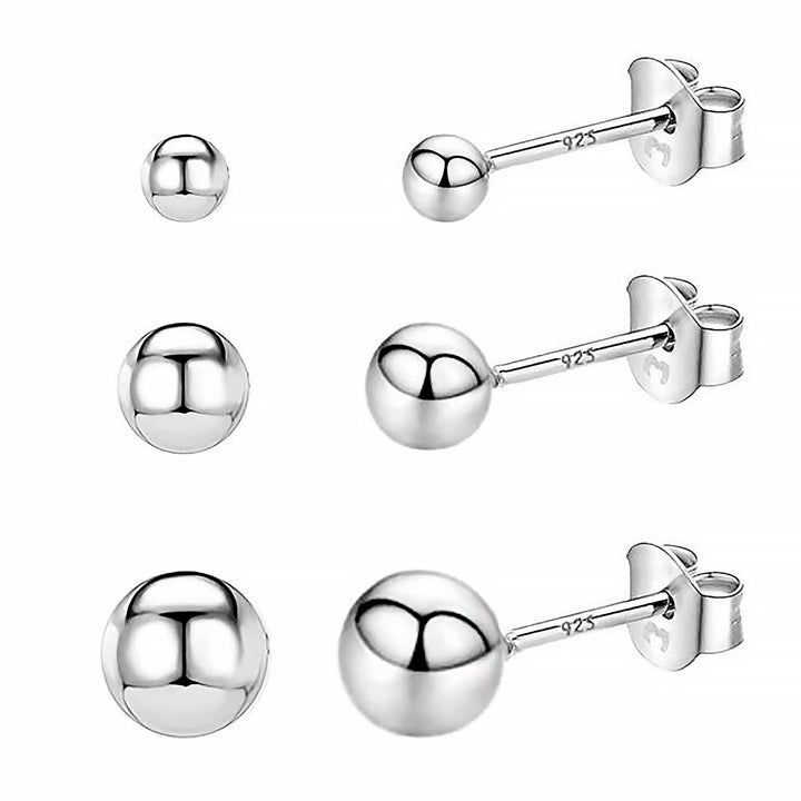 Minimalist Earrings - Lunara-Set (All sizes)-Silver-State of Style